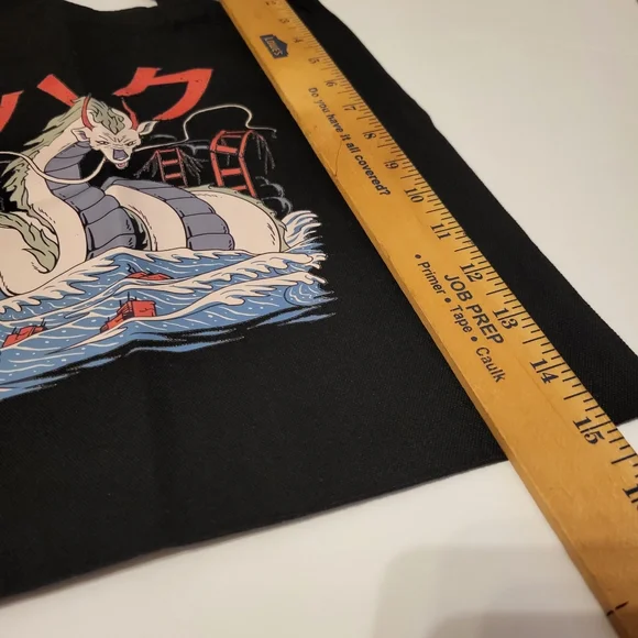 Studio Ghibli Spirited Away Haku Black Canvas Tote - Picture 3 of 5